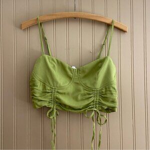 Garage Gorgeous Green NWT Halter Corset Top Women’s Size Small